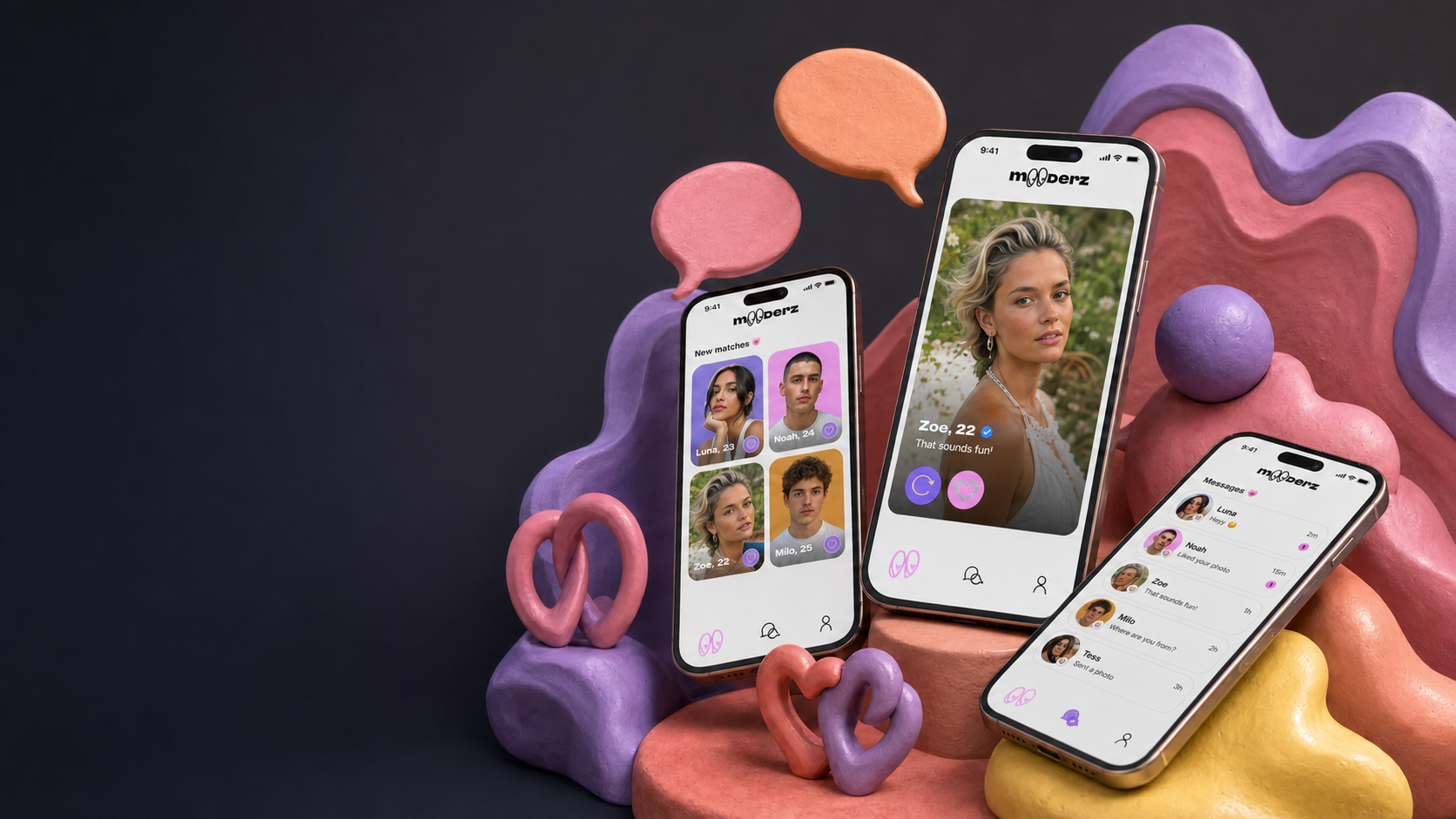 Illustration de l’application Mooderz
